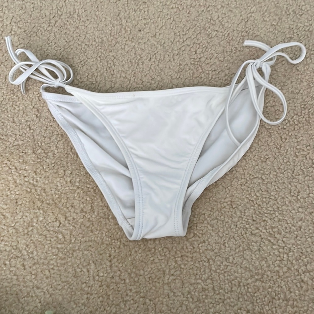 white swim bottoms